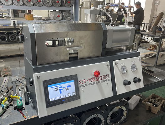 Extrusora de parafuso gêmea do laboratório de 2.2KW 6kg/H para alto - material molecular