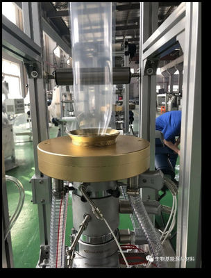 aquecimento elétrico de sopro Mini Blown Film Extruder da máquina do filme do laboratório do ANIMAL DE ESTIMAÇÃO dos PP do PE 1.10kw