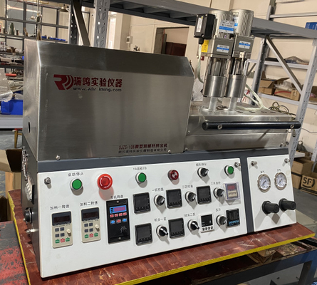 material de polímero de alta temperatura da micro extrusora do laboratório do parafuso do gêmeo 15-18g